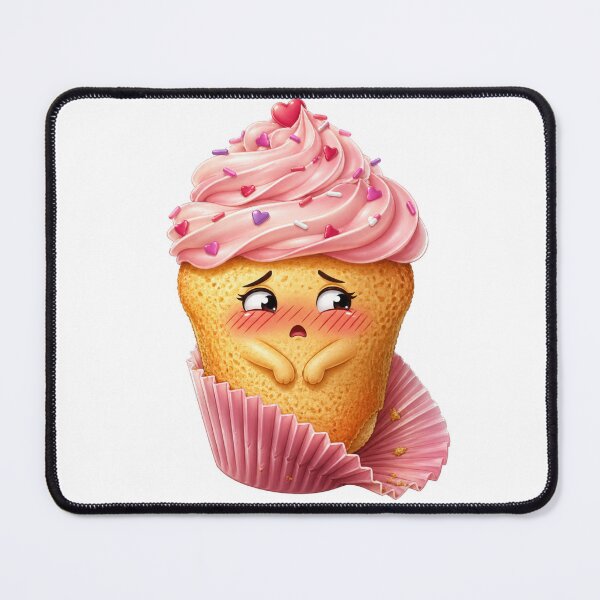 Item preview, Sad Cupcake Cute Kawaii Dessert Character designed and sold by jgvisualarts.