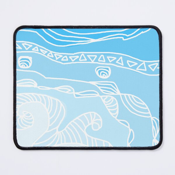Item preview, light blue zen doodle designed and sold by MoonlightCorp.
