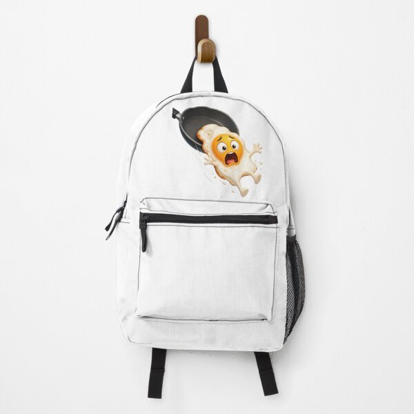 Item preview, Scared Fried Egg Flying Out of Frying Pan designed and sold by jgvisualarts.