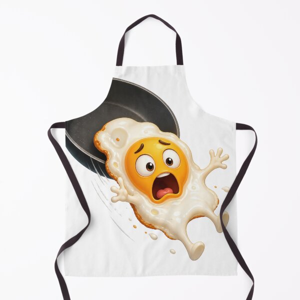 Item preview, Scared Fried Egg Flying Out of Frying Pan designed and sold by jgvisualarts.