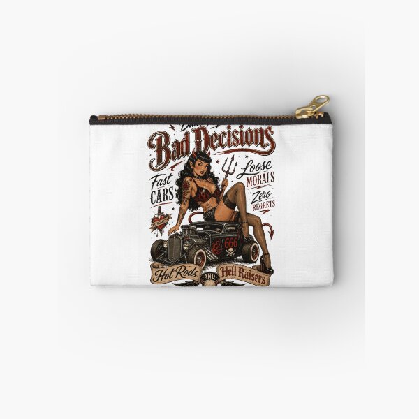 Item preview, Bad Decisions Devil Girl Hot Rod – Retro Rockabilly Pin Up designed and sold by Region.