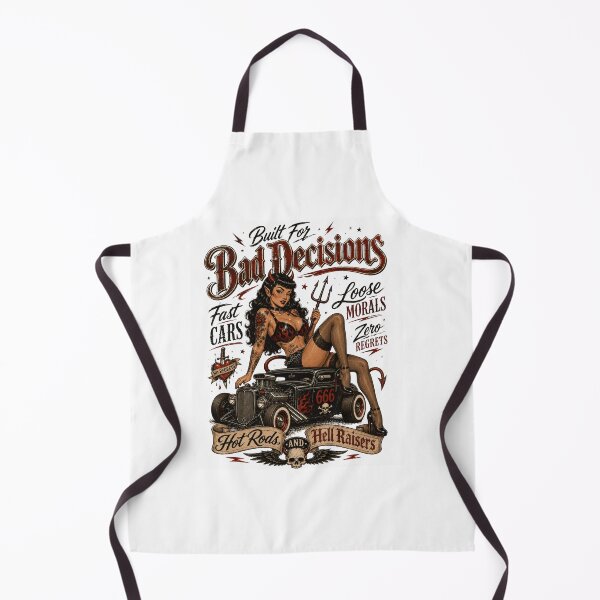 Item preview, Bad Decisions Devil Girl Hot Rod – Retro Rockabilly Pin Up designed and sold by Region.