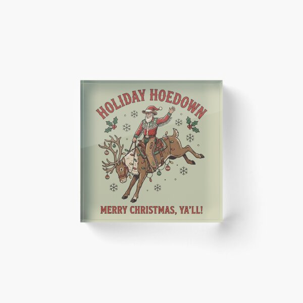 Item preview, Holiday Hoedown Cowboy Santa Christmas Funny Western Rodeo Holiday designed and sold by Milasneeze.