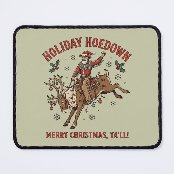 Item preview, Holiday Hoedown Cowboy Santa Christmas Funny Western Rodeo Holiday designed and sold by Milasneeze.