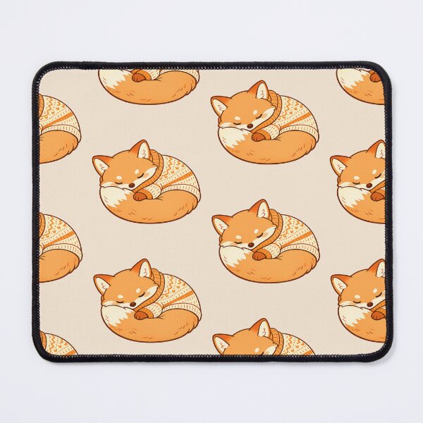 Item preview, Sleepy Autumn Fox in Cozy Sweater – Cute Cottagecore Illustration designed and sold by Iras-Art-Corner.
