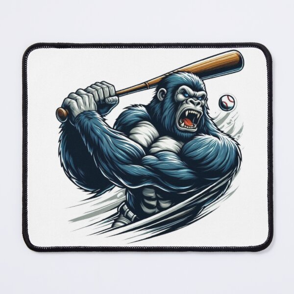 Item preview, Baseball Gorilla – Powerful Sports Animal Art designed and sold by Dogandesighn.