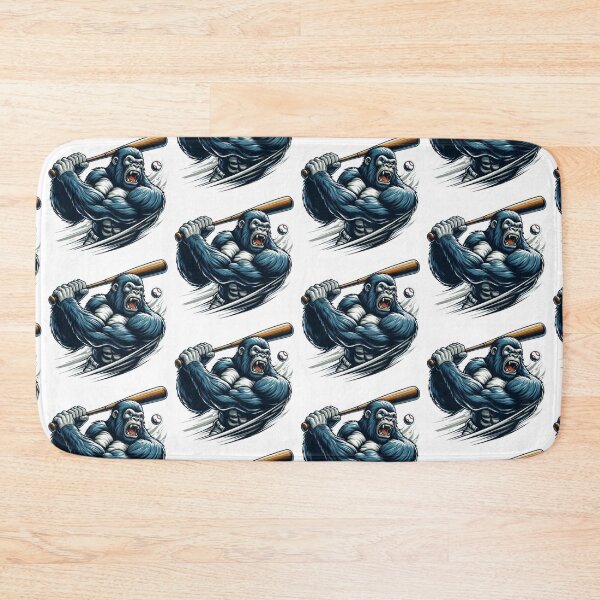 Item preview, Baseball Gorilla – Powerful Sports Animal Art designed and sold by Dogandesighn.