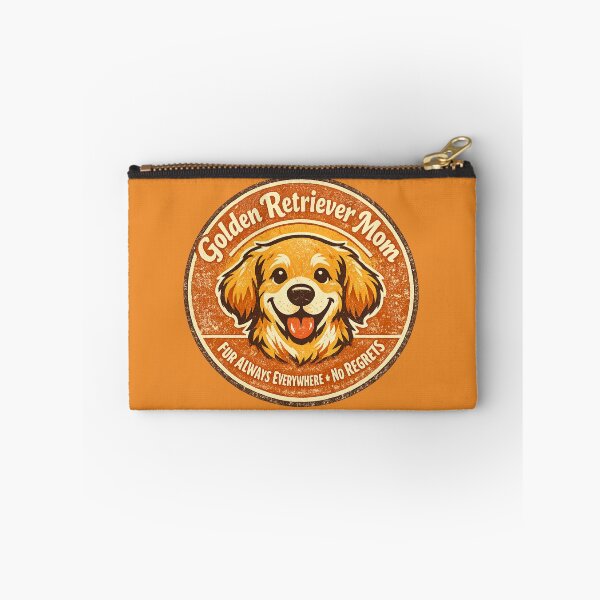 Item preview, Golden Retriever Mom Fur Always Everywhere No Regrets – Funny Vintage Badge | Golden Retriever Gift designed and sold by irfanshikh.