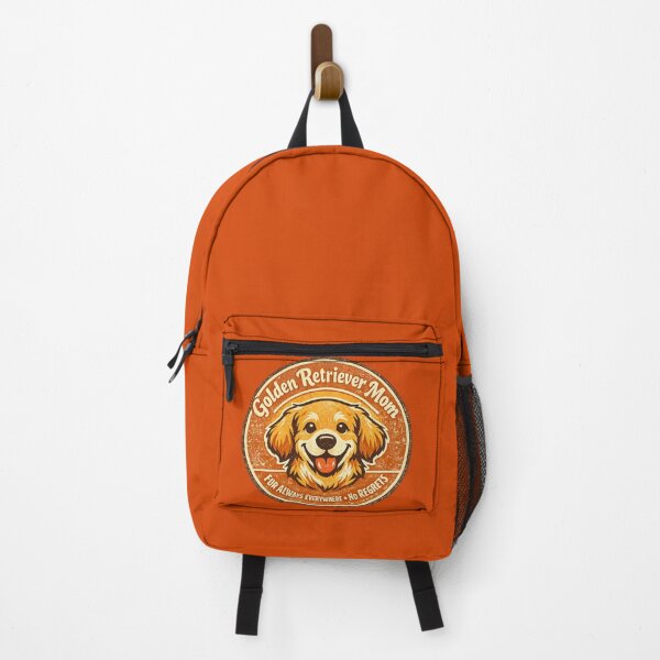 Item preview, Golden Retriever Mom Fur Always Everywhere No Regrets – Funny Vintage Badge | Golden Retriever Gift designed and sold by irfanshikh.