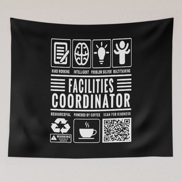 Item preview, Funny Facilities Coordinator Job Description Icons QR Code designed and sold by MerchMaxxing.