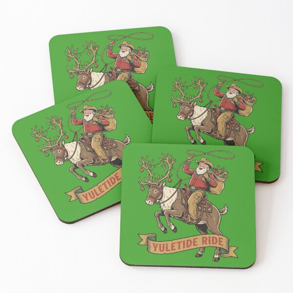 Item preview, Yuletide Ride Santa Western Rodeo Holiday designed and sold by Milasneeze.