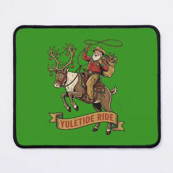 Item preview, Yuletide Ride Santa Western Rodeo Holiday designed and sold by Milasneeze.