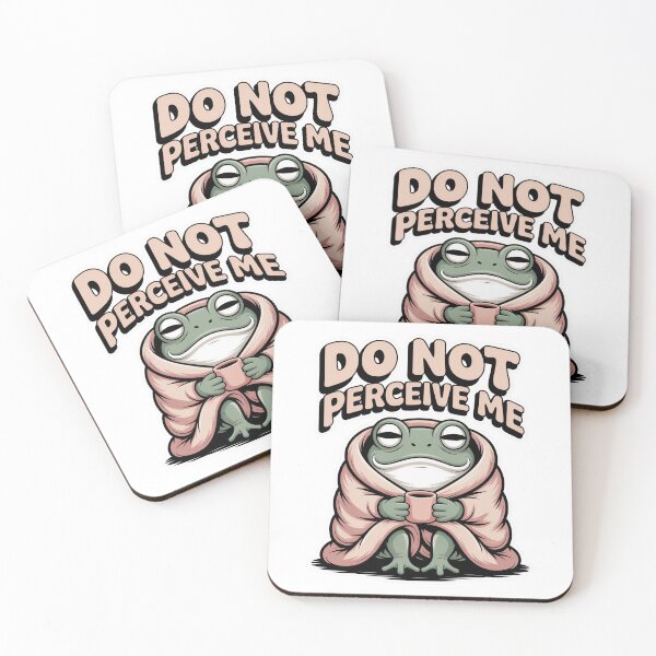 Item preview, Do Not Perceive Me Cozy Frog designed and sold by PrintologyAura.