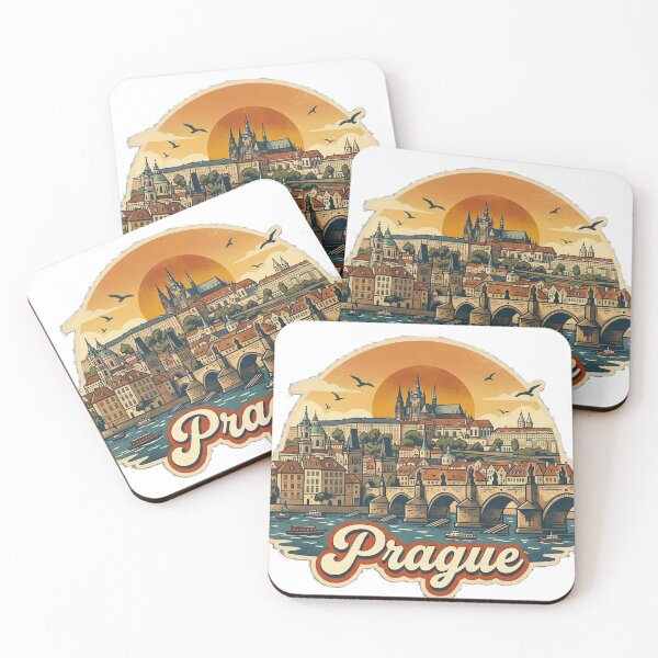 Item preview, Prague Vintage Retro Travel Design designed and sold by MIArt Studio.
