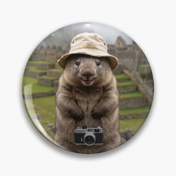 Item preview, Wombat Visits Machu Picchu designed and sold by Tridentulus.