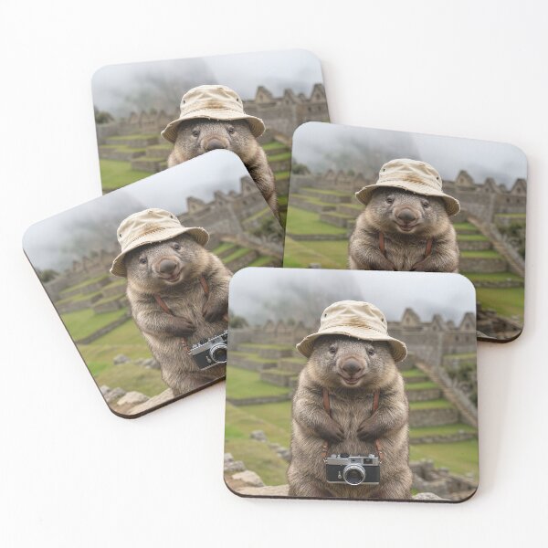 Item preview, Wombat Visits Machu Picchu designed and sold by Tridentulus.