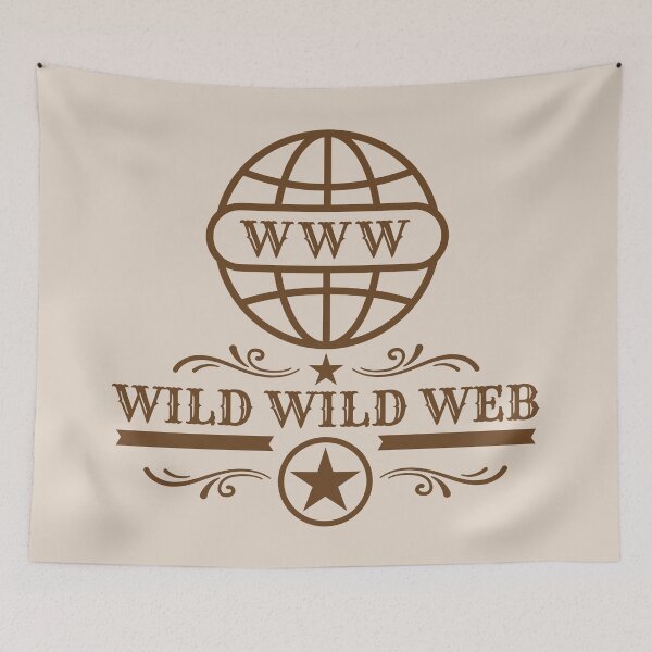 Item preview, Wild Wild Web Funny Internet Globe Retro Tech Humor Design designed and sold by WordPlayStudio.