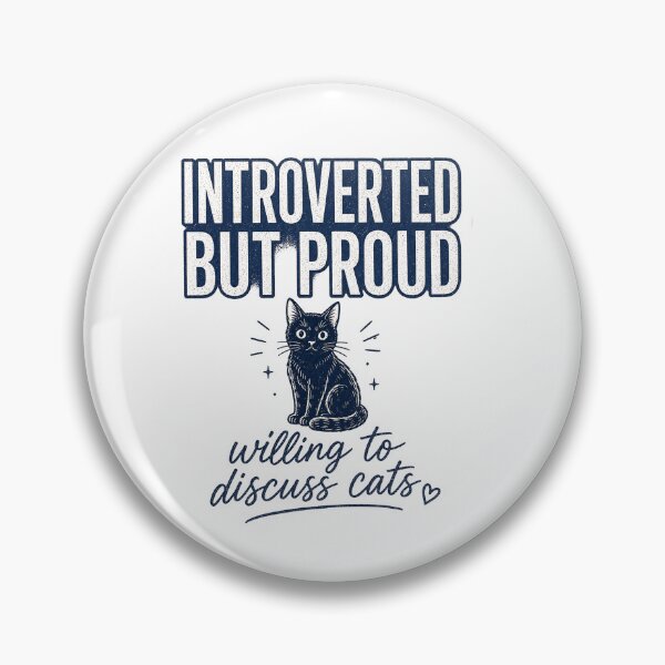 Item preview, Introverted But Proud Willing To Discuss Cats - Funny Cat Lover Tee designed and sold by lexiangelus93.