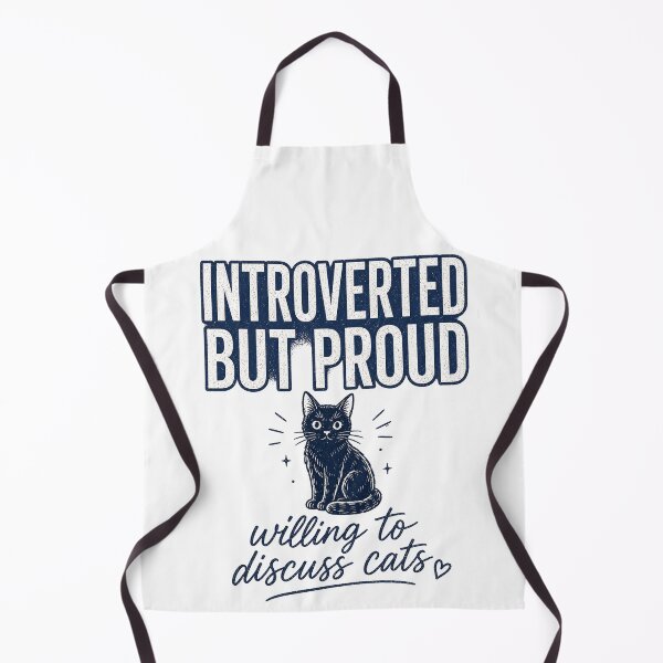 Item preview, Introverted But Proud Willing To Discuss Cats - Funny Cat Lover Tee designed and sold by lexiangelus93.