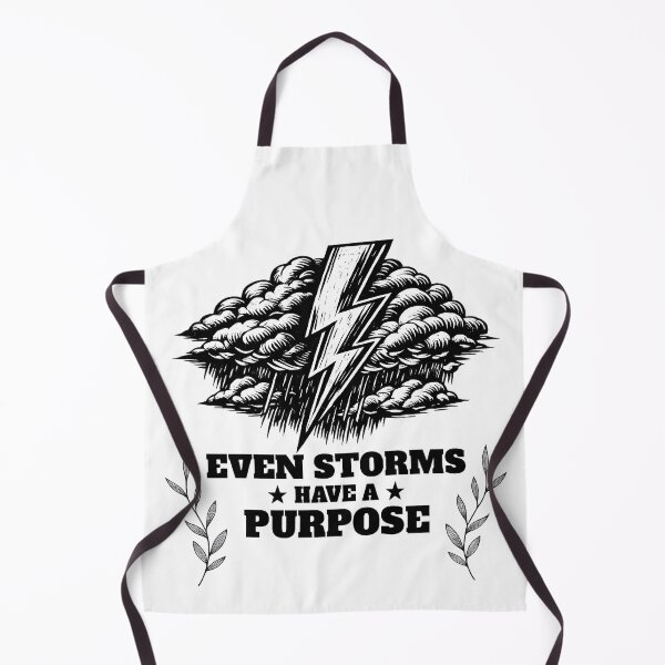 Item preview, Even Storms Have a Purpose – Vintage Lightning Bolt  Storm Cloud Graphic Tee designed and sold by VaultVibes.