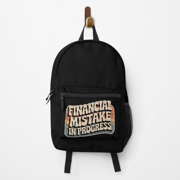 Item preview, Financial Mistake In Progress Retro Typography Design designed and sold by PROPera-design.