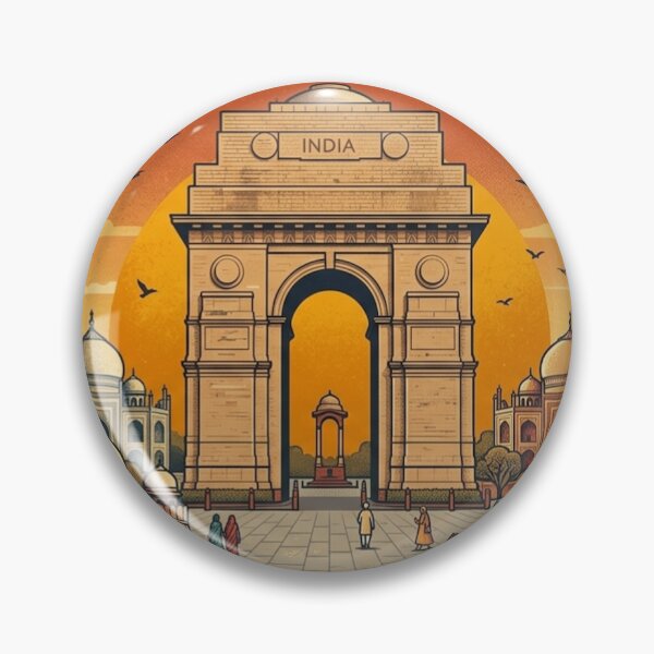 Item preview, Delhi Vintage Retro Travel Design designed and sold by MIArt Studio.