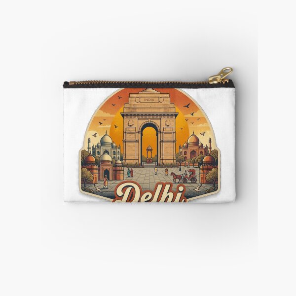 Item preview, Delhi Vintage Retro Travel Design designed and sold by MIArt Studio.