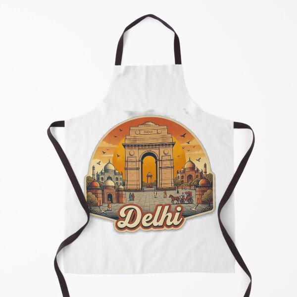 Item preview, Delhi Vintage Retro Travel Design designed and sold by MIArt Studio.