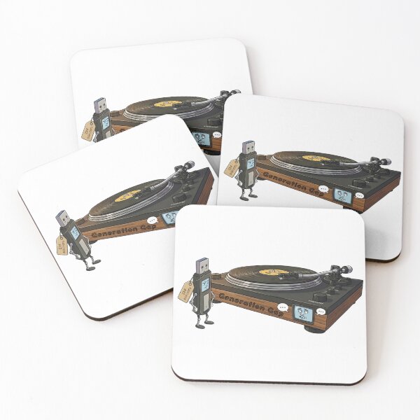 Item preview, ​Generation Gap - Retro Turntable and USB Art designed and sold by OldVoltage.