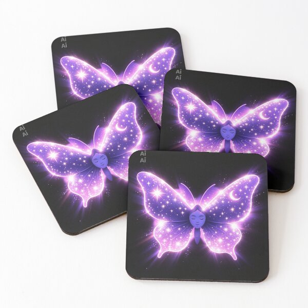 Artikelvorschau, Ästhetik eines lila Schmetterlings – Transformationsenergie – Mystisches Leuchtdesign entworfen und verkauft von Authentic Kaleidoscope.