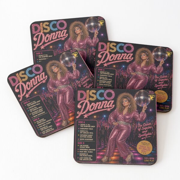 Item preview, Disco Donna Vintage Album Cover designed and sold by MissTerryWoman.