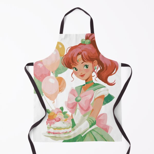 Item preview, Sailor Jupiter birthday cake balloons card designed and sold by spiritedmuse.
