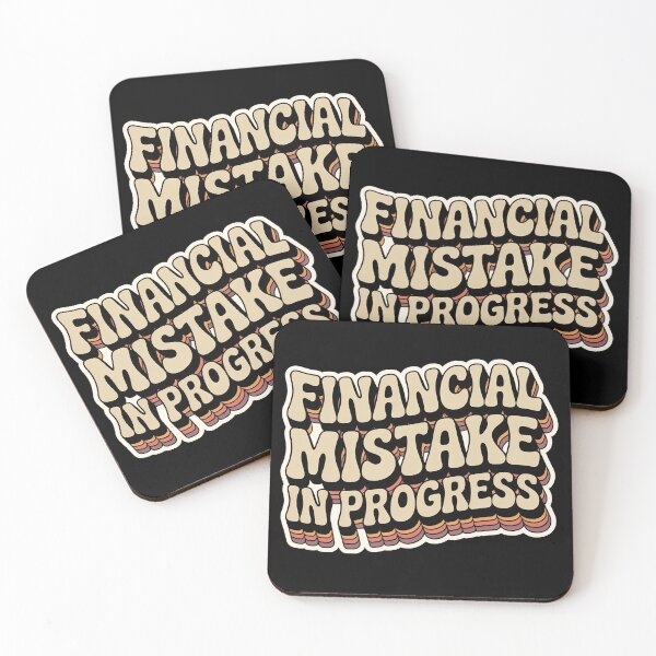 Item preview, Financial Mistake In Progress Groovy Retro Design designed and sold by PROPera-design.
