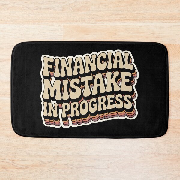 Item preview, Financial Mistake In Progress Groovy Retro Design designed and sold by PROPera-design.