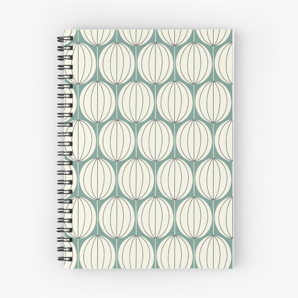Item preview, Mid Mod Ovals - gray green & cream designed and sold by Johanna Kindvall.