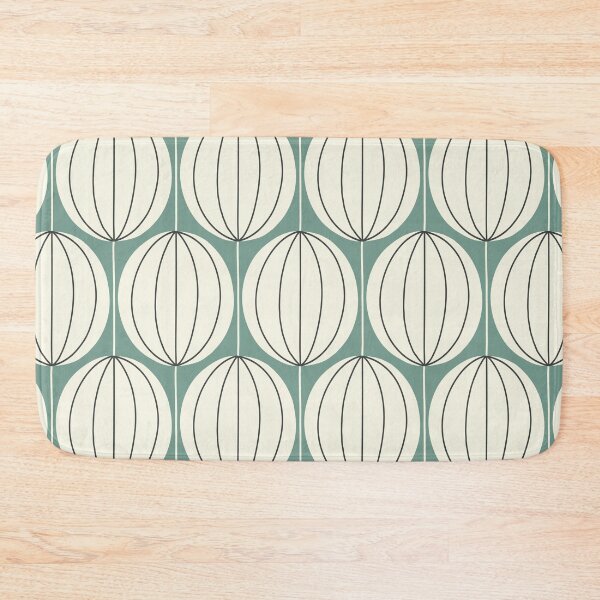 Item preview, Mid Mod Ovals - gray green & cream designed and sold by Johanna Kindvall.