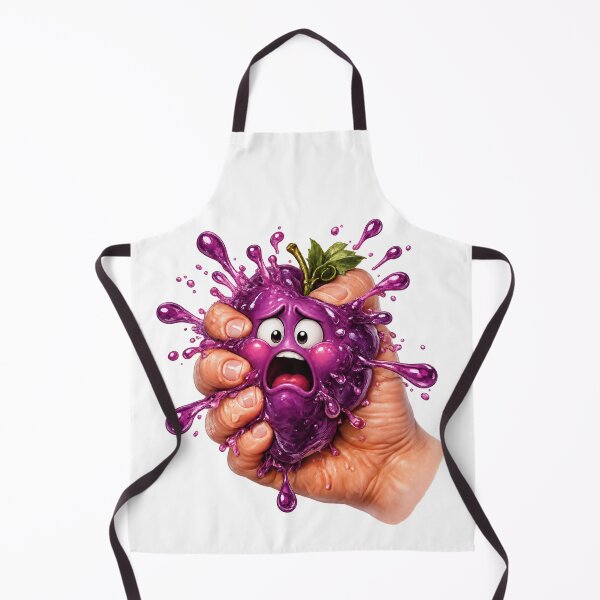 Item preview, Squeezed Purple Grape Character Funny Cartoon Splatter designed and sold by jgvisualarts.