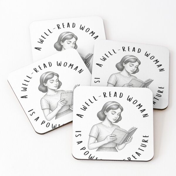 Item preview, A Well-Read Woman is a Powerful Creature designed and sold by Bookish Blossom.