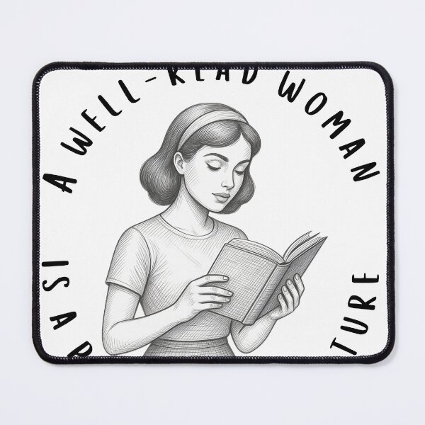 Item preview, A Well-Read Woman is a Powerful Creature designed and sold by Bookish Blossom.