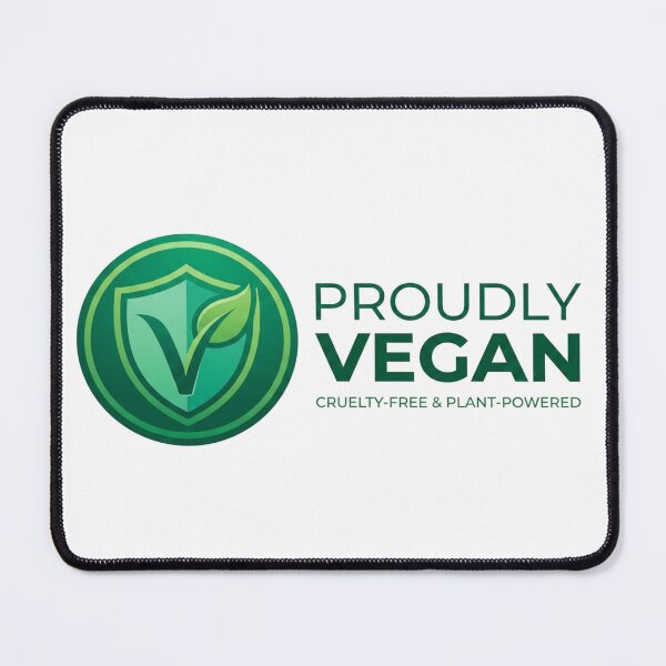 Item preview, Proudly Vegan Badge - Plant-Powered & Cruelty-Free Emblem designed and sold by ZarouraMed.