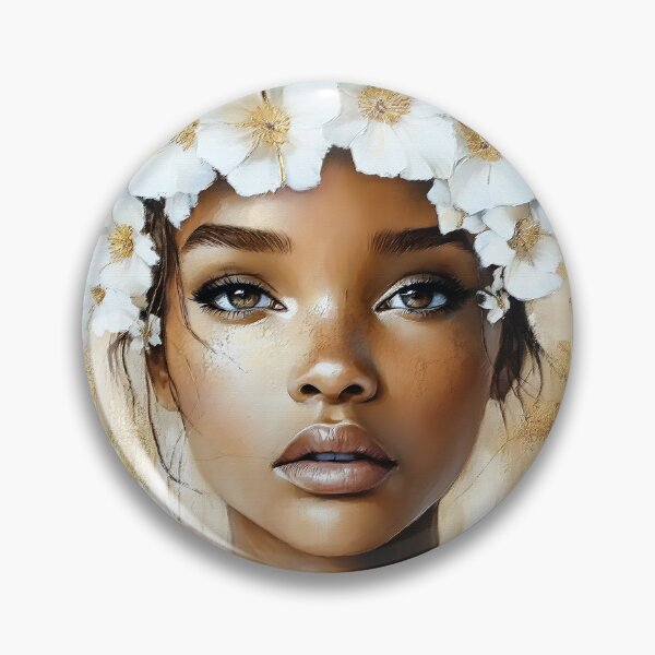 Item preview, Elegant Female's Face With Crown Of White Flowers  designed and sold by DEC02.