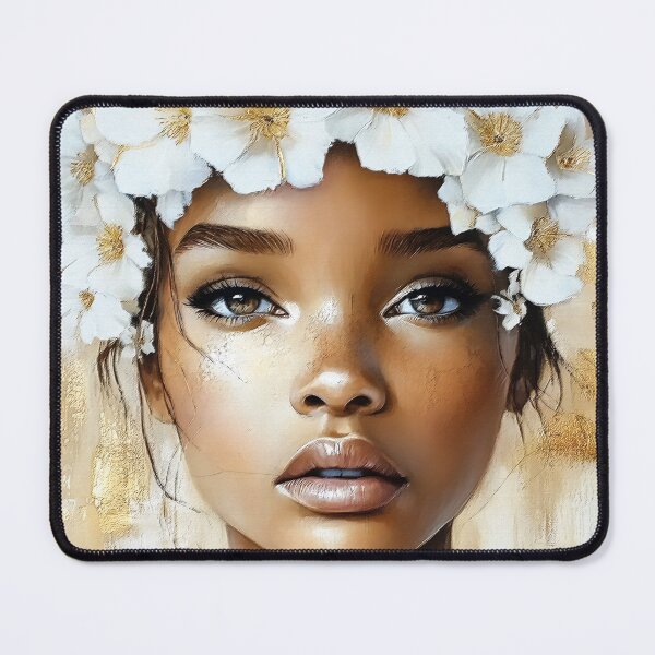 Item preview, Elegant Female's Face With Crown Of White Flowers  designed and sold by DEC02.