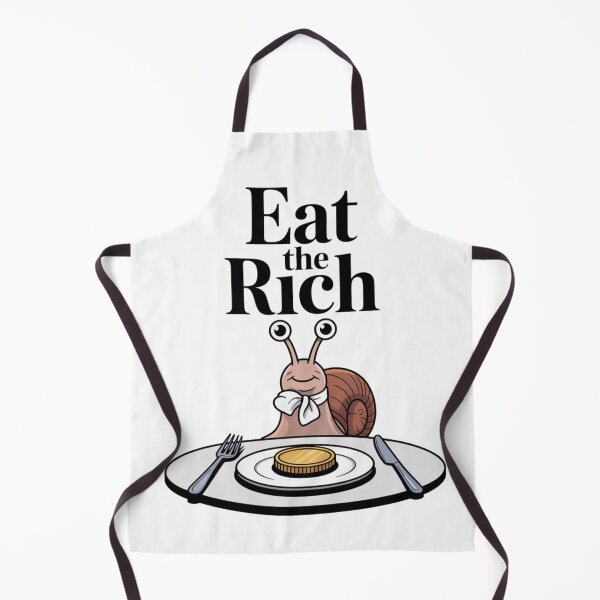 Item preview, Eat the Rich | Funny Snail Design – Dark Humor Anti Capitalist Cartoon designed and sold by ArcticFoxStudio.
