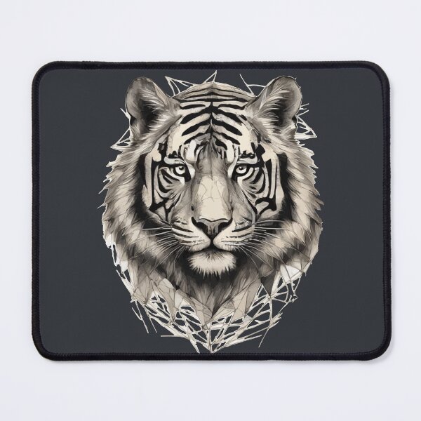 Item preview, Geometric Tiger – Modern Animal Art designed and sold by Tklezardesigns.