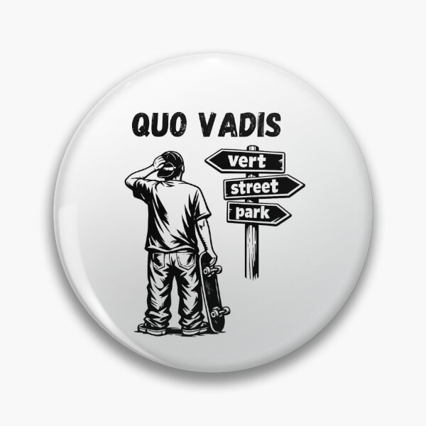 Item preview, Quo Vadis Skateboarding Logo designed and sold by logowannawear.