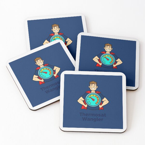 Item preview, Thermostat Wrangler Dad Humor Sticker designed and sold by Arte-Excellency.