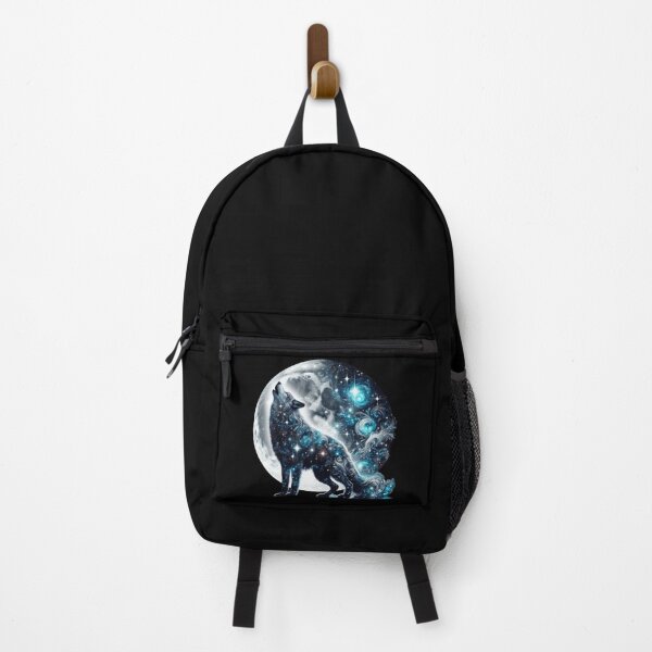 Item preview, Cosmic Wolf Howl – Mystical Moon Art designed and sold by Dogandesighn.