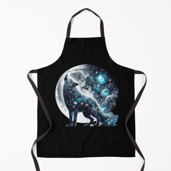 Item preview, Cosmic Wolf Howl – Mystical Moon Art designed and sold by Dogandesighn.