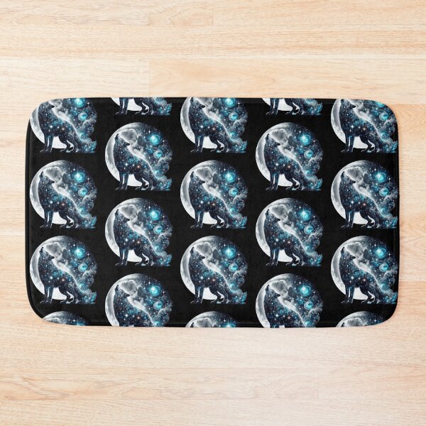 Item preview, Cosmic Wolf Howl – Mystical Moon Art designed and sold by Dogandesighn.