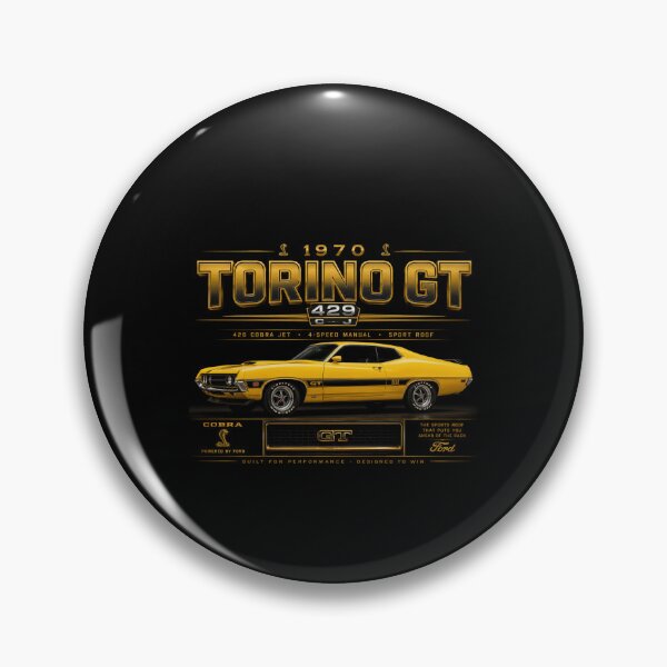 Item preview, 1970 Ford Torino GT Cobra 429 Classic Muscle Car Vintage Art designed and sold by TheArtOfCar.